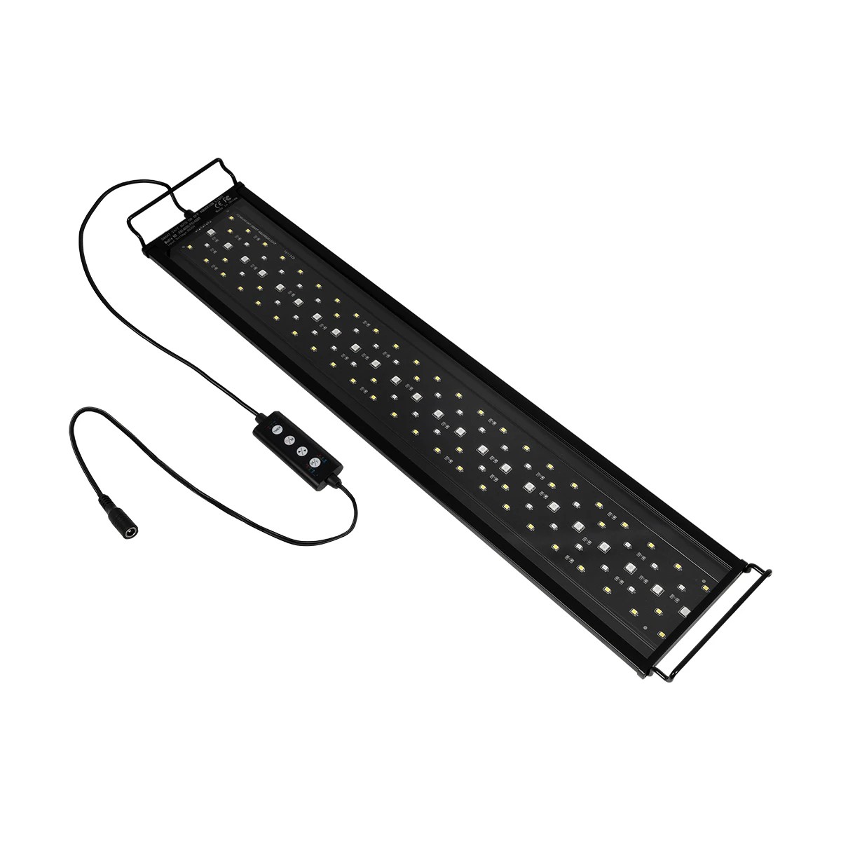 GLOBOSTAR® AQUARIUS 79680 Φωτιστικό Ενυδρείου με Ενσωματωμένο Χειριστήριο LED 19W 950lm 120° AC 220-240V Αδιάβροχο IP44 Πολύχρωμο RGBW Dimmable - Sanan SMD Chip - Μαύρο - Μ60 x Π11 x Υ3cm - 2 Χρόνια Εγγύηση