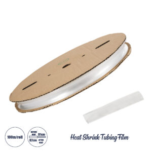 GLOBOSTAR® SHRINKTUBE 79968 Θερμοσυστελλόμενο Μακαρόνι Στεγανοποίησης για Neon Flex LED Αδιάβροχο IP65 - Διάφανο - Μ10000 x Π2 x Υ2cm/Π1 x Υ1cm - Ρολό 100 Μέτρων
