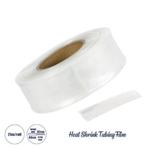 GLOBOSTAR® SHRINKTUBE 79970 Θερμοσυστελλόμενο Μακαρόνι Στεγανοποίησης για Neon Flex LED Αδιάβροχο IP65 - Διάφανο - Μ2500 x Π4 x Υ4cm/Π2 x Υ2cm - Ρολό 25 Μέτρων