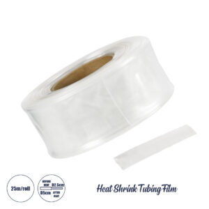 GLOBOSTAR® SHRINKTUBE 79971 Θερμοσυστελλόμενο Μακαρόνι Στεγανοποίησης για Neon Flex LED Αδιάβροχο IP65 - Διάφανο - Μ2500 x Π5 x Υ5cm/Π2.5 x Υ2.5cm - Ρολό 25 Μέτρων