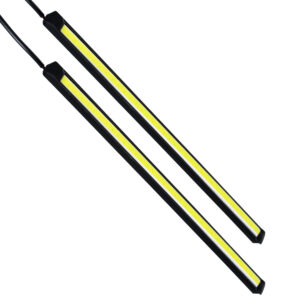 GloboStar® 81721 Σετ 2 Μπάρες Αλουμινίου DRL LED CREE COB 6W 600lm 120° DC 12V Αδιάβροχες IP65 Ψυχρό Λευκό 6000K