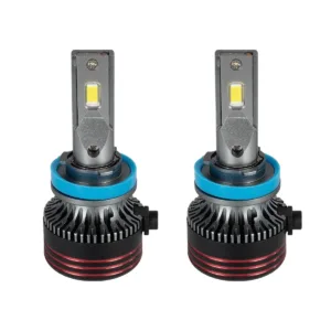 GloboStar® 82087 H11 HL Line KIT Βασικού Φωτισμού Αυτοκινήτου & Φορτηγού 3rd Generation Can-Bus Extreme Series LED CREE CXB COB 60W/120W 10000lm/20000lm DC 12V Αδιάβροχο IP68 Ψυχρό Λευκό 6000K