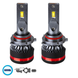 GLOBOSTAR® LEDKITM8PRO 82091 Λάμπα HIR2 9012 CANbus LED 60W/120W 6000lm/12000lm 360° DC 12-24V Αδιάβροχο IP65 Ψυχρό Λευκό 6000K - CREE COB Chip - Μ3.1 x Π3.1 x Υ7.5cm - Πακέτο 2 Τεμαχίων - 2 Χρόνια Εγγύηση