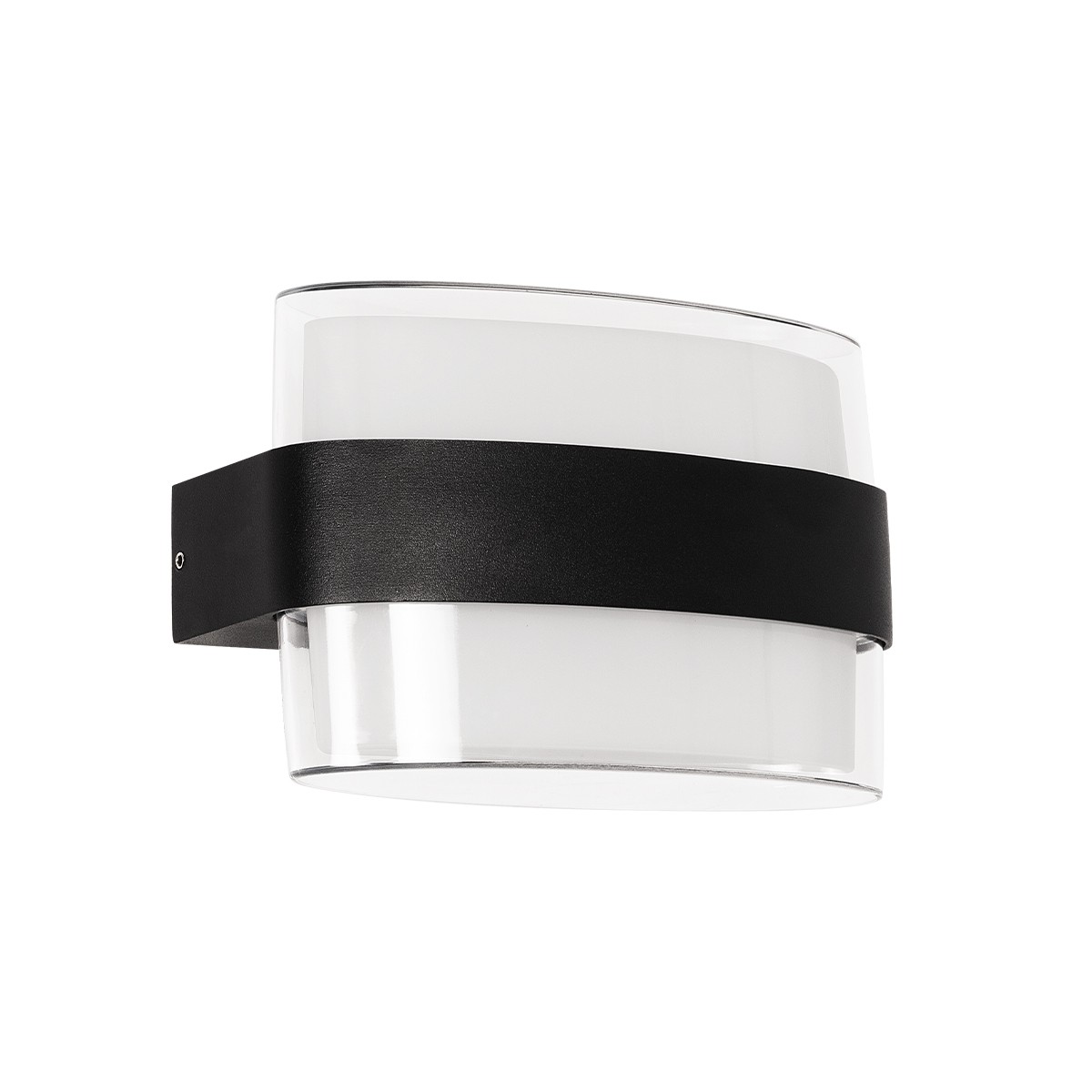 GLOBOSTAR® EMPIRE 60783 Μοντέρνο Φωτιστικό Τοίχου - Απλίκα LED 12W 1200lm 120° AC 220-240V Αδιάβροχο IP65 Θερμό Λευκό 2700K - Bridgelux SMD Chip & TÜV SÜD Driver - Μαύρο Ματ - Μ18.5 x Π9 x Υ12cm - 3 Χρόνια Εγγύηση - Image 2
