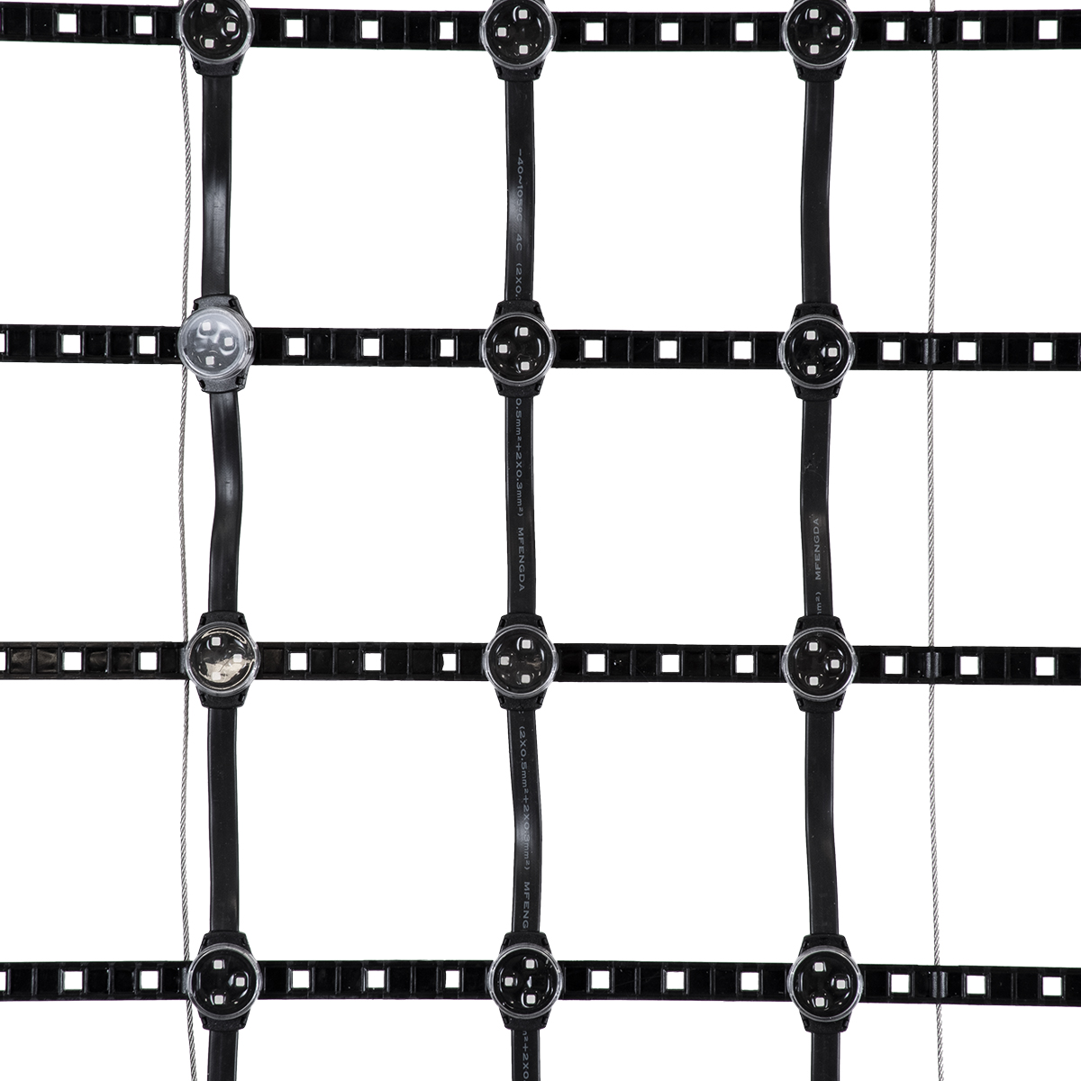 GloboStar® 90141 Digital Pixel Addressable Facade Soft Net Panel - Ψηφιακό Εύκαμπτο Δίχτυ Πάνελ Πρόσοψης Κτιρίων LED SMD 3535 75W/m2 100LED/m2 100PIXEL/m2 SPI/TTL Protocol IC UCS512B 4500lm/m2 120° DC 12V IP67 RGB - Μαύρο Σώμα - Μ100 x Π100 x Υ1.7cm - Image 5