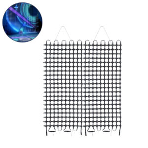 GloboStar® 90143 Digital Pixel Addressable Facade Soft Net Panel - Ψηφιακό Εύκαμπτο Δίχτυ Πάνελ Πρόσοψης Κτιρίων LED SMD 3535 300W/m2 400LED/m2 400PIXEL/m2 SPI/TTL Protocol IC UCS512B 18000lm/m2 120° DC 12V IP67 RGB - Μαύρο Σώμα - Μ100 x Π100 x Υ1.7cm