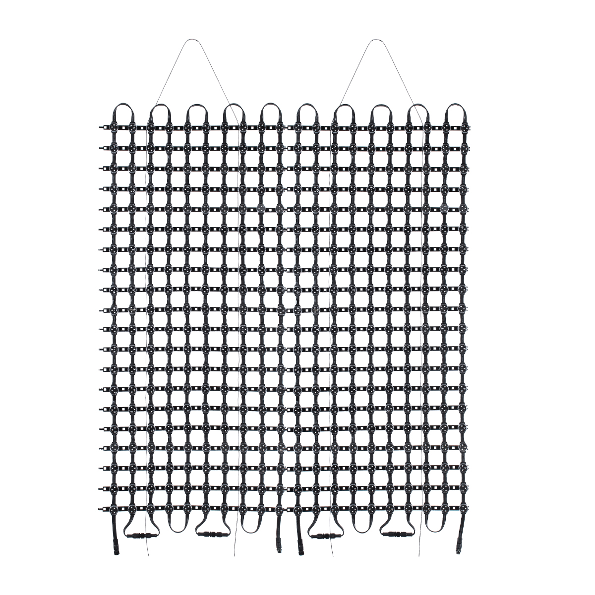 GloboStar® 90143 Digital Pixel Addressable Facade Soft Net Panel - Ψηφιακό Εύκαμπτο Δίχτυ Πάνελ Πρόσοψης Κτιρίων LED SMD 3535 300W/m2 400LED/m2 400PIXEL/m2 SPI/TTL Protocol IC UCS512B 18000lm/m2 120° DC 12V IP67 RGB - Μαύρο Σώμα - Μ100 x Π100 x Υ1.7cm - Image 3