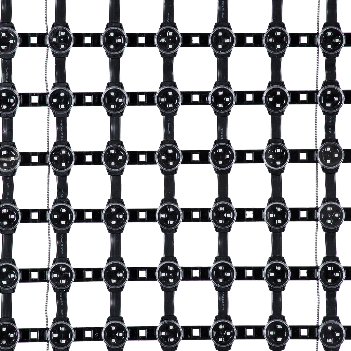 GloboStar® 90143 Digital Pixel Addressable Facade Soft Net Panel - Ψηφιακό Εύκαμπτο Δίχτυ Πάνελ Πρόσοψης Κτιρίων LED SMD 3535 300W/m2 400LED/m2 400PIXEL/m2 SPI/TTL Protocol IC UCS512B 18000lm/m2 120° DC 12V IP67 RGB - Μαύρο Σώμα - Μ100 x Π100 x Υ1.7cm - Image 5
