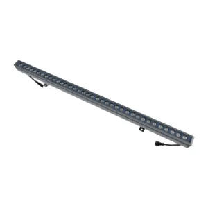 GLOBOSTAR® WASHERMOZA 90170 Μπάρα Φωτισμού Wall Washer LED 72W 6120lm 10-30° DC 24V Αδιάβροχο IP66 Πολύχρωμο RGB Dimmable DMX512 - Bridgelux SMD Chip - Γκρι Ανθρακί - Μ100 x Π5 x Υ4cm - 3 Χρόνια Εγγύηση