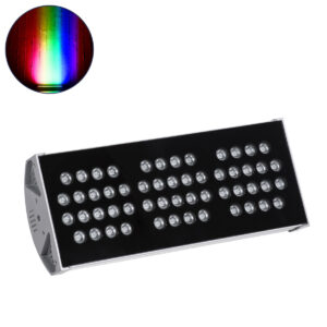 GloboStar® FLOOD-TENA 90224 Προβολέας Wall Washer για Φωτισμό Κτιρίων LED 108W 9180lm 10° DC 24V Αδιάβροχο IP65 Μ43.5 x Π15.5 x Υ18cm RGBW DMX512 - Ασημί - 3 Years Warranty