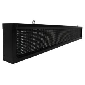 GLOBOSTAR® DISPLAY 90260 Κυλιόμενη Ψηφιακή Επιγραφή P10 Μονής Όψης LED AC 220-240V Αδιάβροχο IP54 Ψυχρό Λευκό 6000K - WiFi Control μέσω FK APP - Αισθητήρας Θερμοκρασίας & Υγρασίας - Μ168 x Π9 x Υ24cm - 2 Χρόνια Εγγύηση