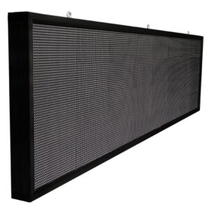 GLOBOSTAR® DISPLAY 90294 Κυλιόμενη Ψηφιακή Επιγραφή P10 Μονής Όψης LED AC 220-240V Αδιάβροχο IP65 Πορτοκαλί - WiFi Control μέσω FK APP - Αισθητήρας Θερμοκρασίας & Υγρασίας - Μ264 x Π9 x Υ72cm - 2 Χρόνια Εγγύηση