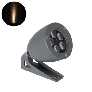 GLOBOSTAR® TREESPO 90468 Φωτιστικό Σποτ για Φυτά - Δέντρα LED 12W 1260lm 15° DC 24V Αδιάβροχο IP67 Ultra Θερμό Λευκό 2200K Dimmable - Bridgelux SMD Chip - Γκρι Ανθρακί - Μ9 x Π11 x Υ9cm - 3 Χρόνια Εγγύηση