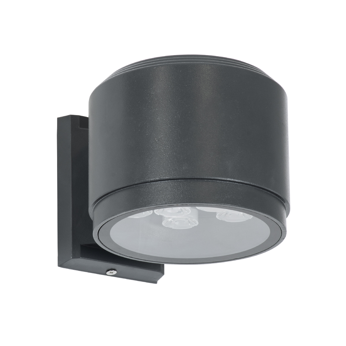 GLOBOSTAR® WALLLIGHT-GONA 90483 Μοντέρνο Φωτιστικό Τοίχου - Απλίκα LED 24W 2160lm 5° DC 24V Αδιάβροχο IP67 Θερμό Λευκό 2700K - CREE COB Chip & TÜV SÜD Driver - Γκρι Ανθρακί Ματ - Μ13 x Π16.5 x Υ5cm - 3 Χρόνια Εγγύηση - Image 3