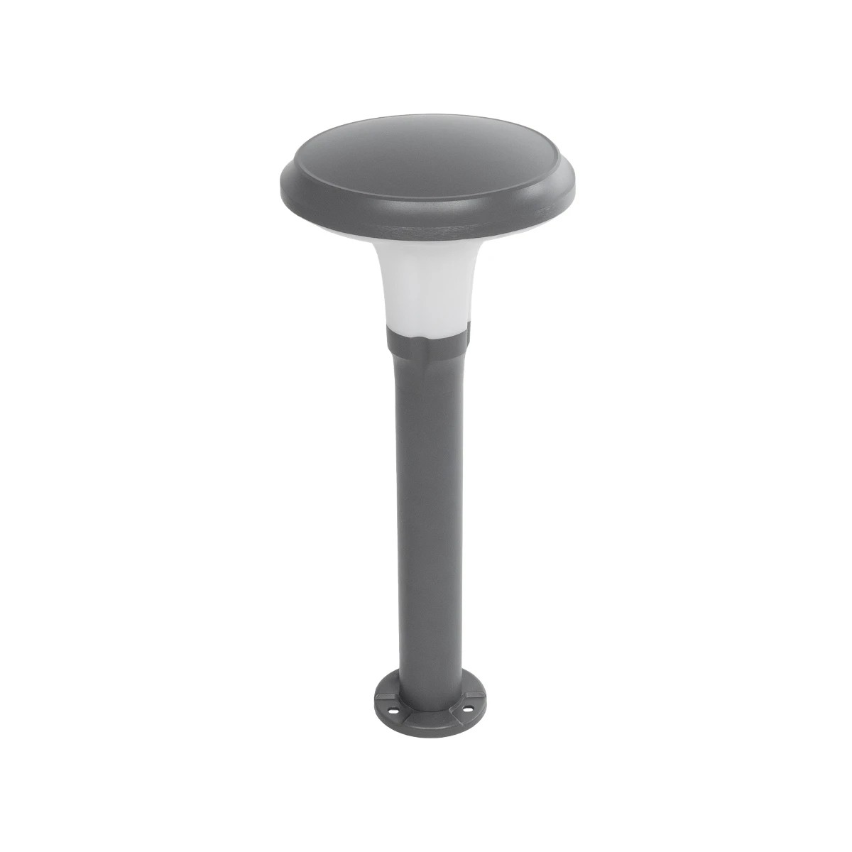 GLOBOSTAR® WHISPER 90548 Φωτιστικό Κολωνάκι Κήπου με Ντουί 1 x E27 AC 220-240V Αδιάβροχο IP65 - Γκρι Ανθρακί - Μ27 x Π27 x Υ79cm