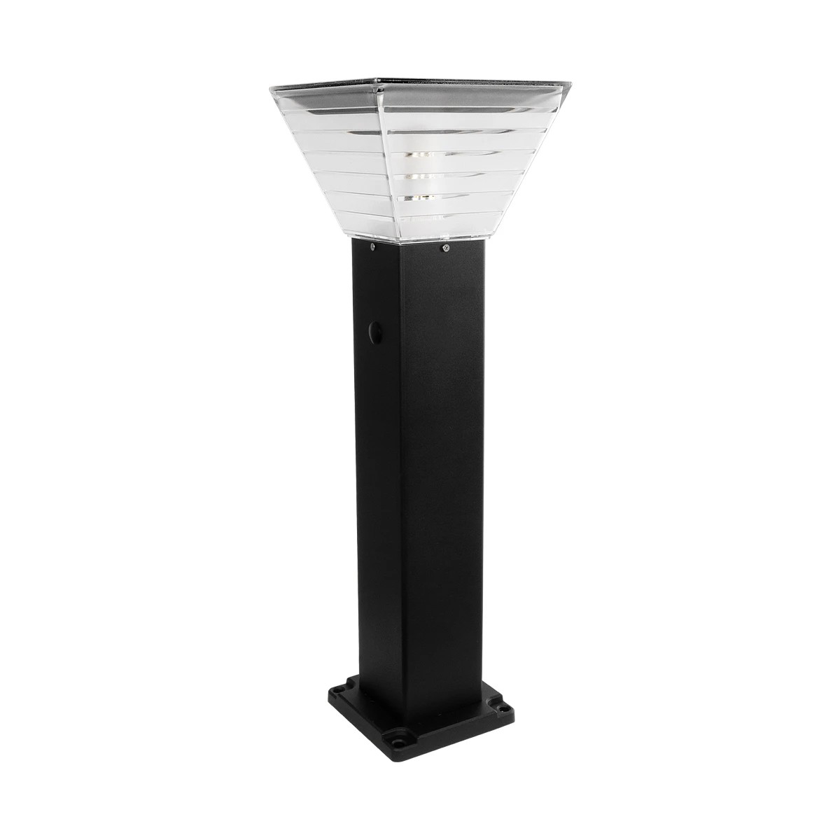 GLOBOSTAR® VEGGIE 90549 Φωτιστικό Κολωνάκι Κήπου με Ντουί 1 x E27 60° AC 220-240V Αδιάβροχο IP65 - Μαύρο - Μ20 x Π20 x Υ60cm - 2 Χρόνια Εγγύηση - Image 3