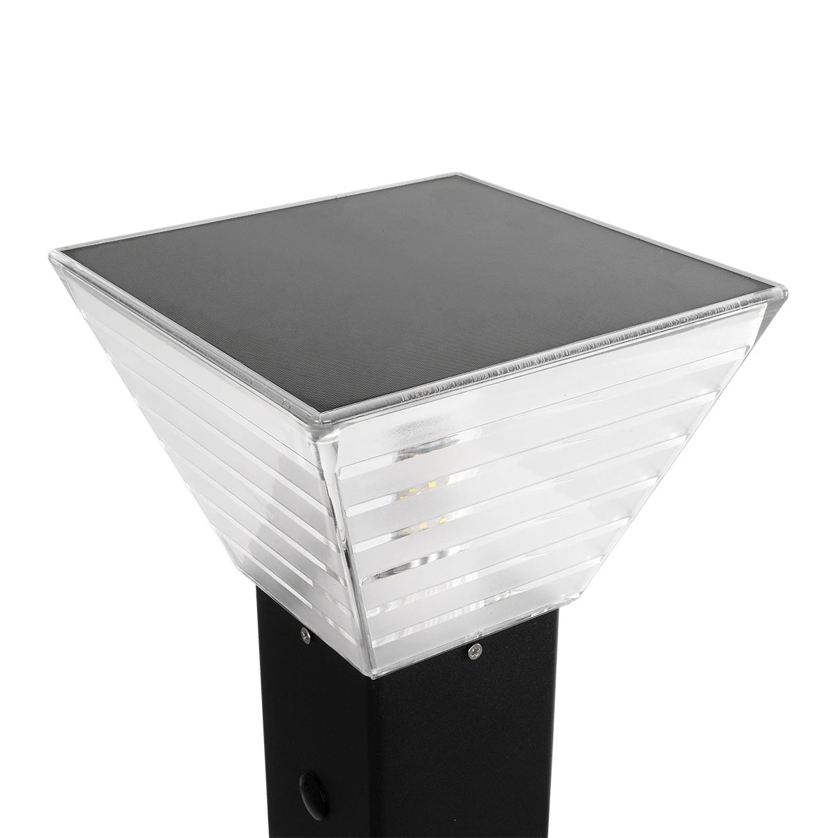 GLOBOSTAR® VEGGIE 90549 Φωτιστικό Κολωνάκι Κήπου με Ντουί 1 x E27 60° AC 220-240V Αδιάβροχο IP65 - Μαύρο - Μ20 x Π20 x Υ60cm - 2 Χρόνια Εγγύηση - Image 4