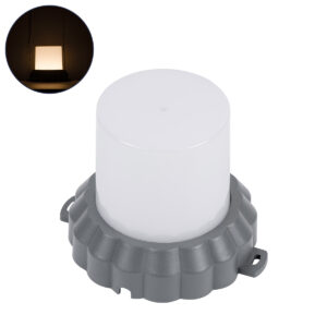 GLOBOSTAR® WALLLIGHT-MONA 90629 Μοντέρνο Φωτιστικό Τοίχου - Απλίκα LED 12W 1320lm 360° DC 24V Αδιάβροχο IP65 Θερμό Λευκό 2700K - CREE COB Chip & TÜV SÜD Driver - Γκρι Ανθρακί Ματ - Μ13 x Π13 x Υ12.5cm - 3 Χρόνια Εγγύηση