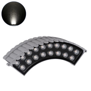 GLOBOSTAR® TREEJINA 90691 Κυρτή Μπάρα Φωτισμού Wall Washer για Φυτά - Δέντρα LED 18W 1710lm 10° DC 24V Αδιάβροχο IP67 Φυσικό Λευκό 4500K Dimmable - Bridgelux SMD Chip - Γκρι - Μ29 x Π11 x Υ10.5cm - 3 Χρόνια Εγγύηση