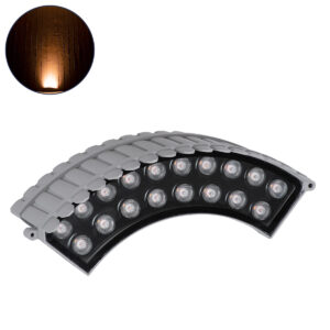 GLOBOSTAR® TREEJINA 90697 Κυρτή Μπάρα Φωτισμού Wall Washer για Φυτά - Δέντρα LED 18W 1530lm 10° DC 24V Αδιάβροχο IP67 Ultra Θερμό Λευκό 2200K Dimmable - Bridgelux SMD Chip - Γκρι - Μ29 x Π11 x Υ10.5cm - 3 Χρόνια Εγγύηση