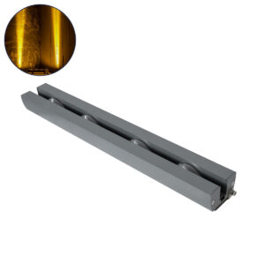 GLOBOSTAR® WINDOWARTE 90723 Φωτιστικό Ανάδειξης Παραθύρων LED 36W 3240lm 8°x180° DC 24V Αδιάβροχο IP67 Θερμό Λευκό 2700K Dimmable - CREE XPE Chip - Γκρι Ανθρακί - Μ50 x Π7 x Υ4.5cm - 3 Χρόνια Εγγύηση
