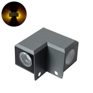 GLOBOSTAR® WALLDONA 90731 Γωνιακό Φωτιστικό LED 10W 1100lm 10° DC 24V Αδιάβροχο IP65 Θερμό Λευκό 2700K Dimmable - CREE XPE Chip - Γκρι Ανθρακί Ματ - Μ8 x Π8 x Υ6cm - 3 Χρόνια Εγγύηση