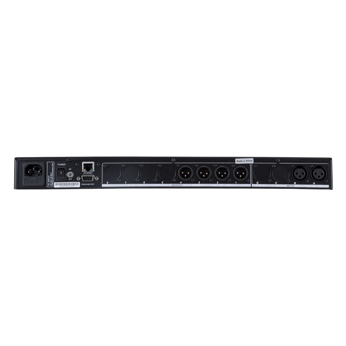 GloboStar® FDB US2403 98020 Audio Processor - Επαγγελματικός Επεξεργαστής Ήχου 2in & 4out - 32-bit DSP SHARC Processor - Frequency Response 20Hz-20Khz DR115DBu - AC 220V/50-60Hz - IP20 - Μαύρο - Μ48.2 x Π20.5 x Υ4.4cm - Image 6