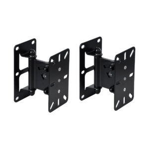 GLOBOSTAR® FDB WB2 98030 Επιτοίχια Ρυθμιζόμενη Βάση για Τοποθέτηση Ηχείων - IP20 - Μαύρο - Μ9.5 x Π11.5 x Υ16cm - Σετ 2 Τεμαχίων