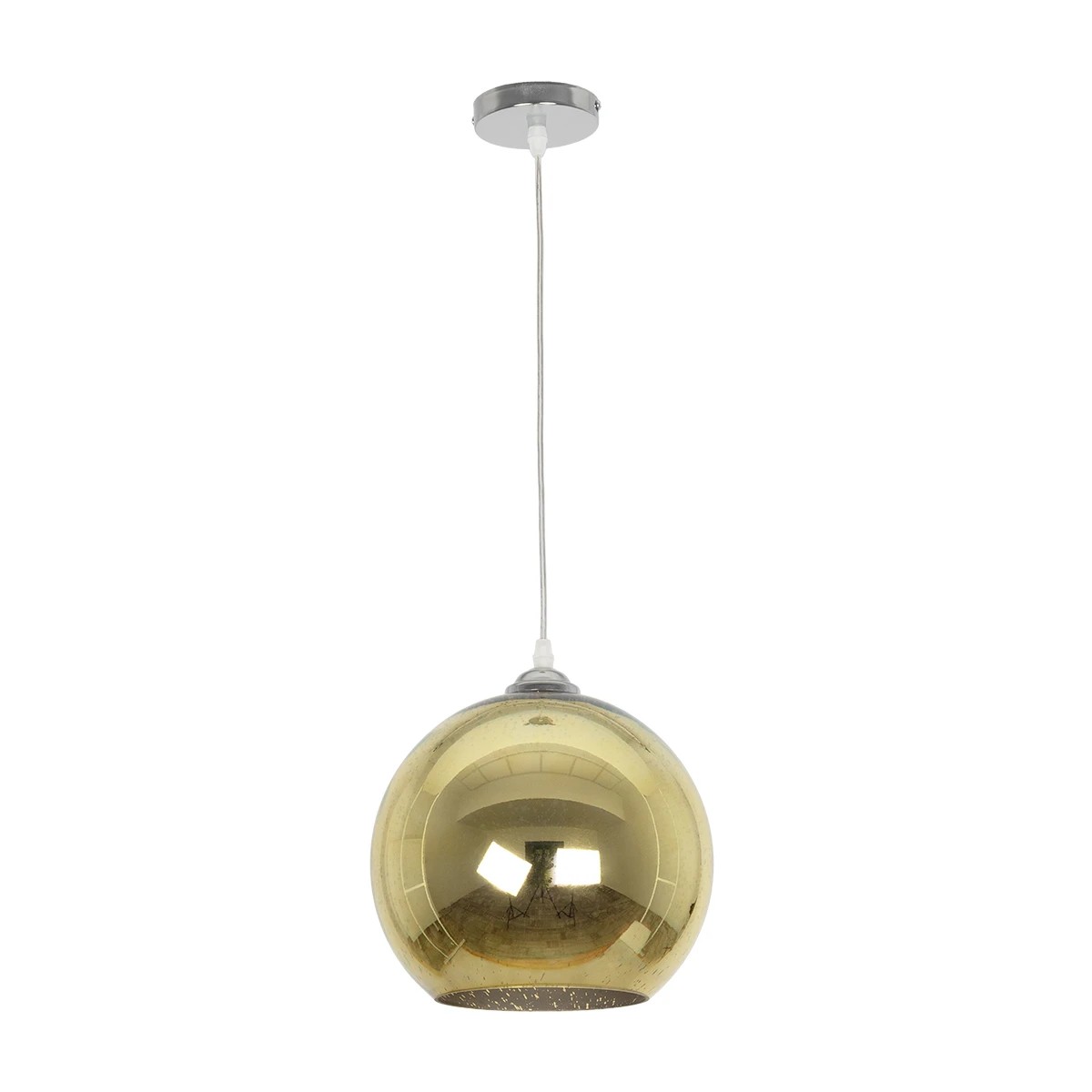 GLOBOSTAR® SATURN 999-0147 Μοντέρνο Κρεμαστό Φωτιστικό Οροφής με Ντουί 1 x E27 AC 220-240V IP20 - Πολύχρωμο - Μ25 x Π25 x Υ22cm - Image 3