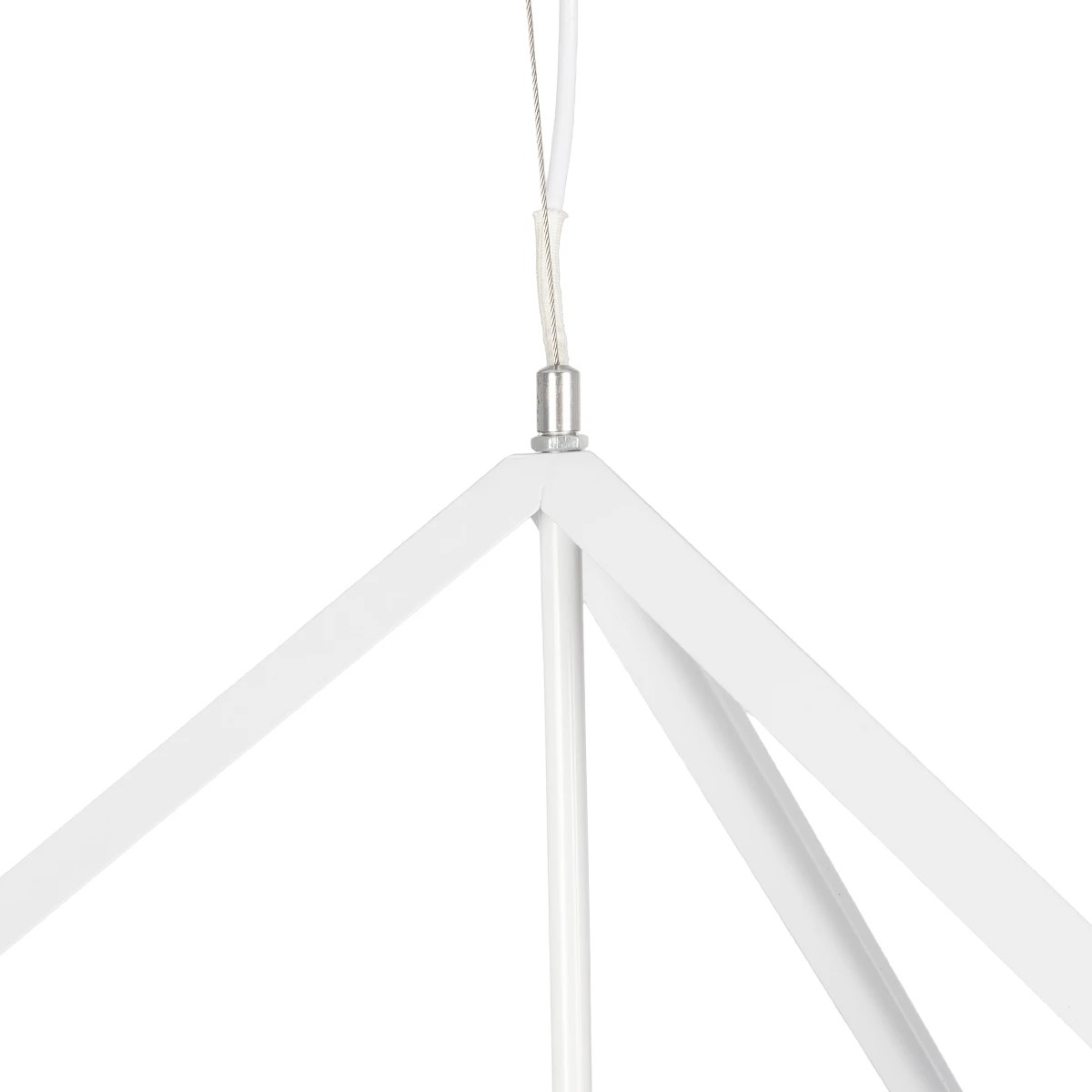 GLOBOSTAR® CUBE 999-0217 Μοντέρνο Κρεμαστό Φωτιστικό Οροφής με Ντουί 1 x E27 AC 220-240V IP20 - Λευκό - Μ70 x Π70 x Y87cm - Image 7