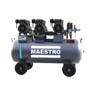 MAC-200BR ΑΕΡΟΣΥΜΠΙΕΣΤΗΣ BRUSHLESS ΧΩΡΙΣ ΛΑΔΙ, ΧΑΜΗΛΟΥ ΘΟΡΥΒΟΥ 1/Φ - 200 LT - 4.5HP - 3.3KW - 10BAR