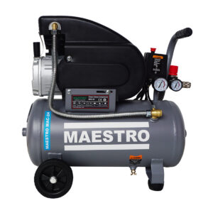 MAC-24 AΕΡΟΣΥΜΠΙΕΣΤΗΣ ΜΟΝΟΜΠΛΟΚ 1/Φ - 24 LT - 2HP - 1.5KW - 8BAR