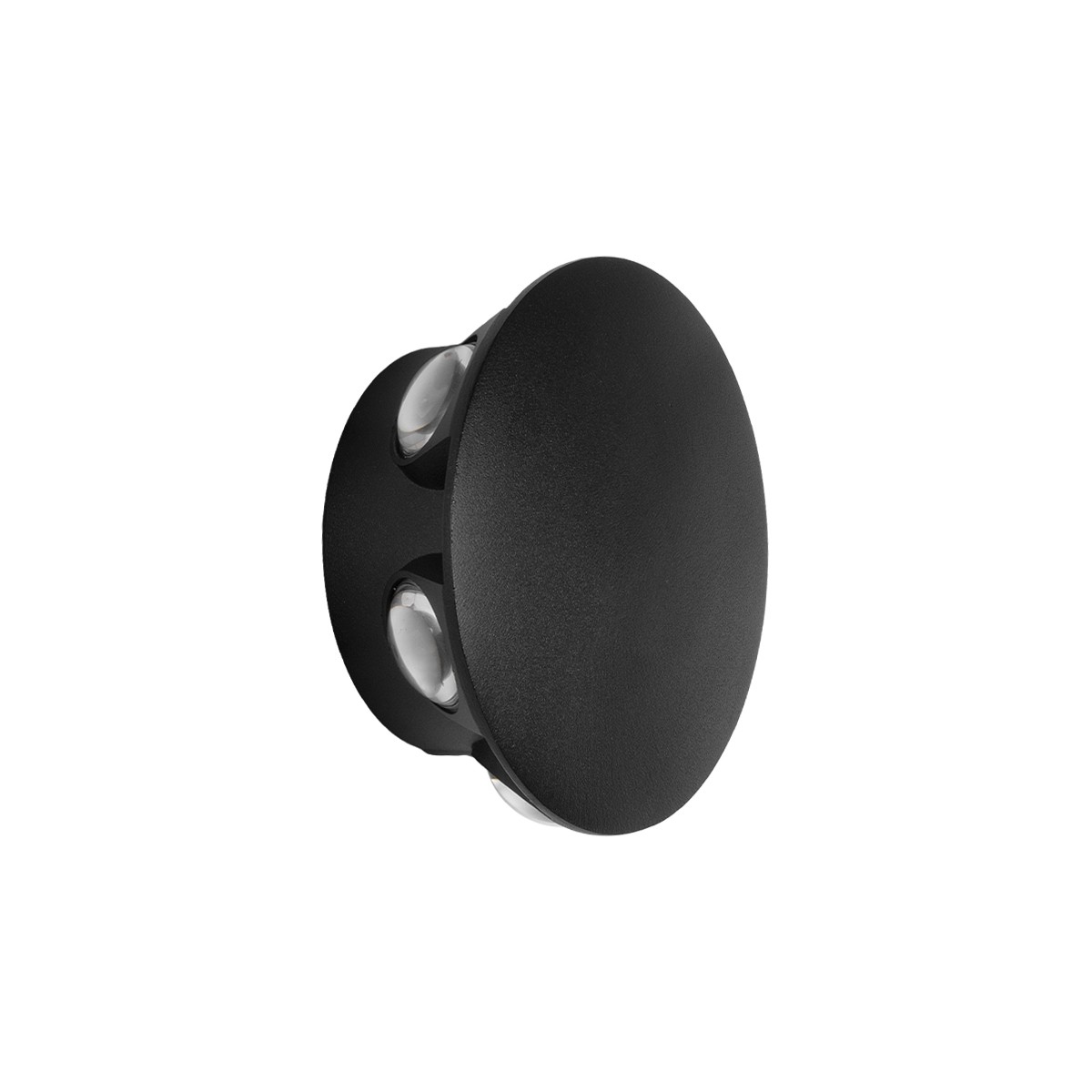 GLOBOSTAR® SOL 60690 Μοντέρνο Φωτιστικό Τοίχου - Απλίκα LED 12W 1500lm 30° AC 220-240V Αδιάβροχο IP65 Θερμό Λευκό 2700K - CREE XPE Chip & TÜV SÜD Driver - Μαύρο Ματ - Μ12 x Π5.5 x Υ12cm - 5 Χρόνια Εγγύηση - Image 2