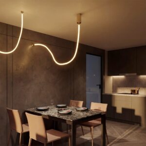 kelvo® GLOW KLV-101-0155-V2 Φωτιστικό Οροφής / Απλίκα LED 27W 2700lm 360° AC 220-240V IP20 Ρυθμιζόμενο Λευκό CCT με Χειριστήριο από 2700K έως 6000K Dimmable - Lumileds SMD Chip - Χρυσό Πλατίνα - Μ90 x Π9 x Υ95cm - 3 Χρόνια Εγγύηση
