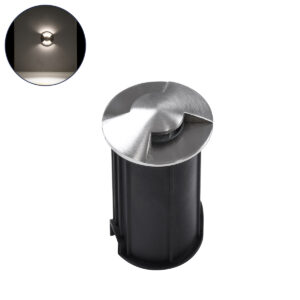 GLOBOSTAR® UNDERGROUNDRENA 90663 Χωνευτό Αρχιτεκτονικο Φωτιστικό Σποτ Δαπέδου LED 1W 115lm 30°+30° DC 24V Αδιάβροχο IP68 Φυσικό Λευκό 4500K Dimmable - Bridgelux SMD Chip - Ανοξείδωτο Ατσάλι SS304 - Μ5 x Π5 x Υ9cm / Q4.2cm - 3 Χρόνια Εγγύηση