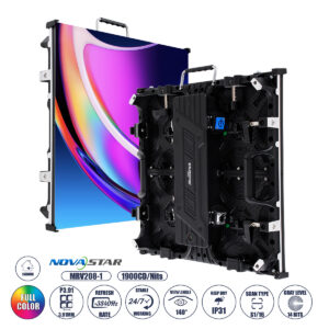 GLOBOSTAR® NEOWALL 41000 Οθόνη Video Wall P3.91 Καμπίνα 50x50cm LED 180W 3840Hz 16384 Dots ≥1900cd/㎡ Nits AC 220-240V Εσωτερικού Χώρου IP31 Full Color S1/16 14Bits - Κάρτα NovaStar MRV208-1 - Προστατευτικά Γωνιών - Kinglight SMD2121 & CZCL Driver - Μ50 x Π8.5 x Υ50cm - 2 Χρόνια Εγγύηση