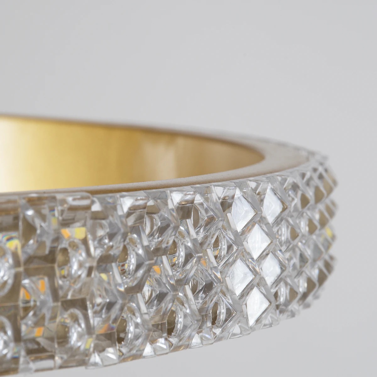 kelvo® DIAMOND KLV-101-0238-V2 Κρεμαστό Φωτιστικό Οροφής LED 100W 10000lm 180° AC 220-240V IP20 Ρυθμιζόμενο Λευκό CCT με Χειριστήριο από 2700K έως 6000K Dimmable - Lumileds SMD Chip - Χρυσό Πλατίνα - Μ60 x Π60 x Υ60cm - 3 Χρόνια Εγγύηση - Image 8