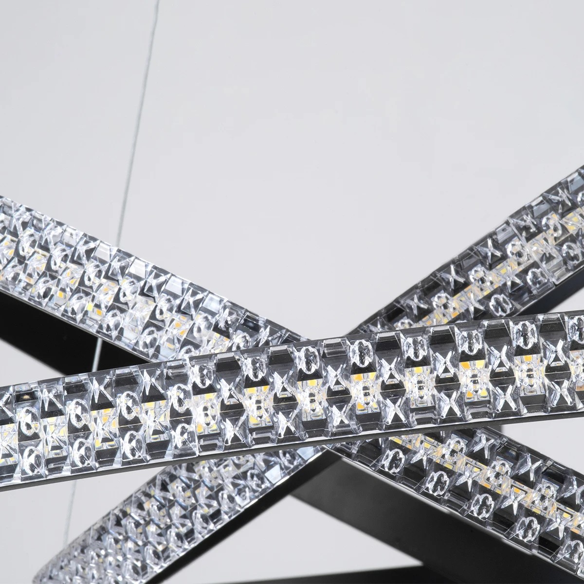 kelvo® DIAMOND KLV-101-0239 Κρεμαστό Φωτιστικό Οροφής LED 120W 12000lm 180° AC 220-240V IP20 Ρυθμιζόμενο Λευκό CCT με Χειριστήριο από 2700K έως 6000K Dimmable - Lumileds SMD Chip - Μαύρο Ματ - Μ80 x Π80 x Υ80cm - 3 Χρόνια Εγγύηση - Image 7