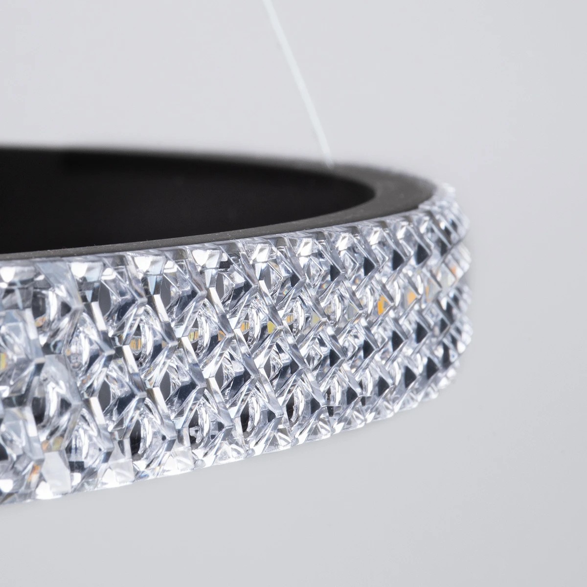 kelvo® DIAMOND KLV-101-0239 Κρεμαστό Φωτιστικό Οροφής LED 120W 12000lm 180° AC 220-240V IP20 Ρυθμιζόμενο Λευκό CCT με Χειριστήριο από 2700K έως 6000K Dimmable - Lumileds SMD Chip - Μαύρο Ματ - Μ80 x Π80 x Υ80cm - 3 Χρόνια Εγγύηση - Image 8