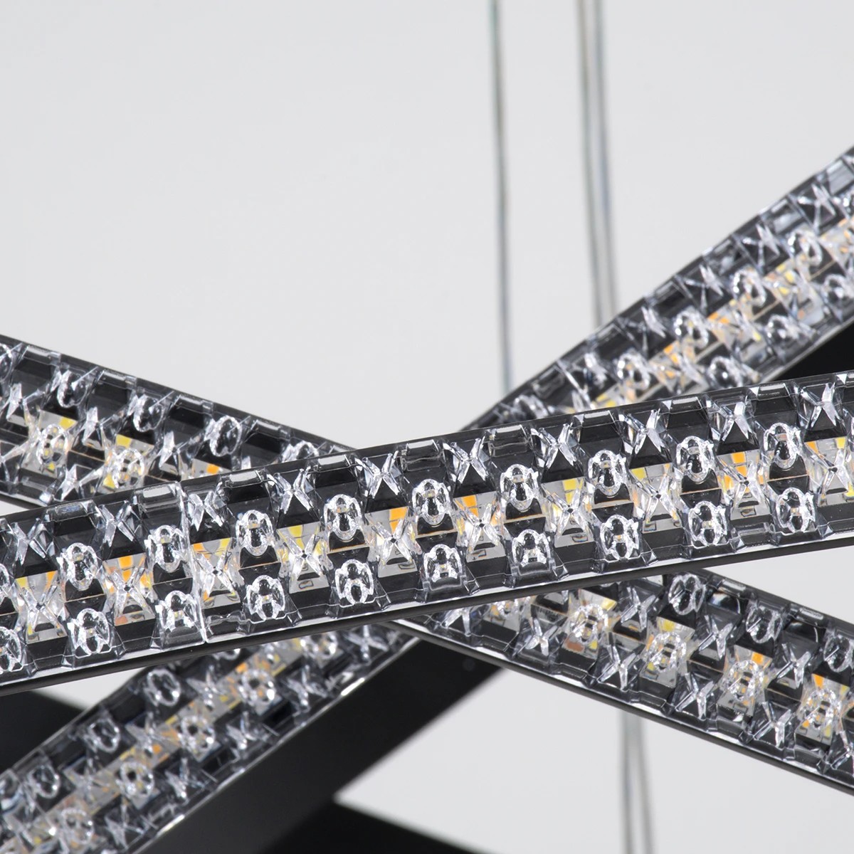 kelvo® DIAMOND KLV-101-0241 Κρεμαστό Φωτιστικό Οροφής LED 150W 15000lm 180° AC 220-240V IP20 Ρυθμιζόμενο Λευκό CCT με Χειριστήριο από 2700K έως 6000K Dimmable - Lumileds SMD Chip - Μαύρο Ματ - Μ100 x Π100 x Υ100cm - 3 Χρόνια Εγγύηση - Image 7