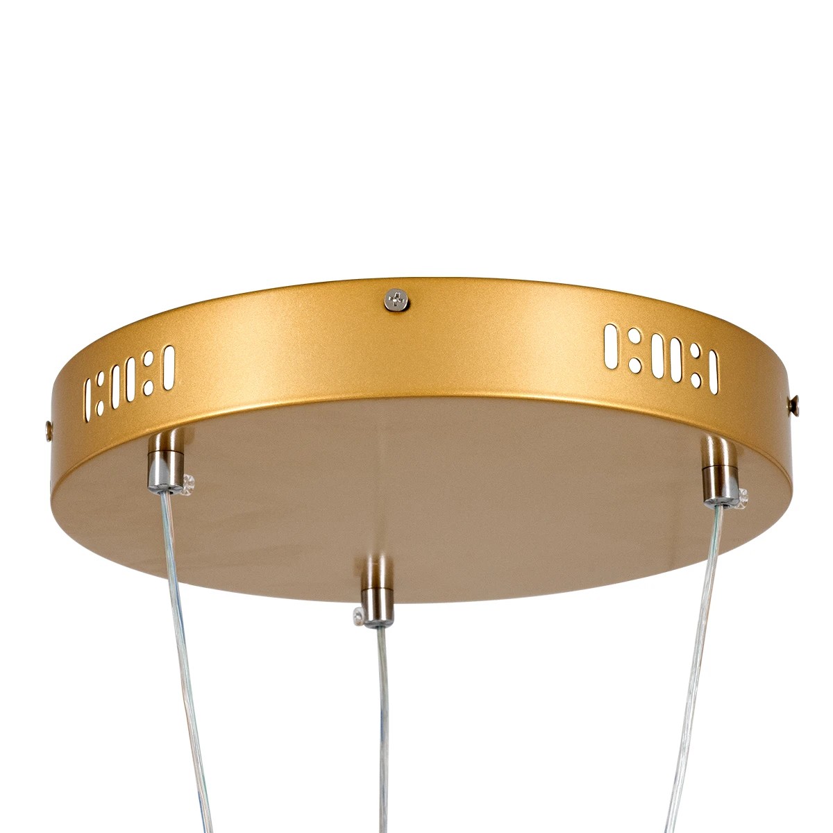 kelvo® DIAMOND KLV-101-0246 Κρεμαστό Φωτιστικό Οροφής LED 150W 15000lm 180° AC 220-240V IP20 Ρυθμιζόμενο Λευκό CCT με Χειριστήριο από 2700K έως 6000K Dimmable - Lumileds SMD Chip - Χρυσό Πλατίνα - Μ170 x Π170 x Υ60cm - 3 Χρόνια Εγγύηση - Image 7