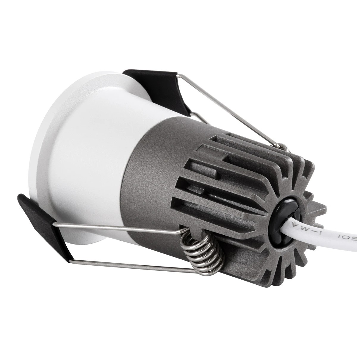 kelvo® DOT KLV-101-0301 Χωνευτό Φωτιστικό Downlight Σποτ LED 5W 625lm 38° AC 220-240V IP20 Θερμό Λευκό 2700K - Bridgelux COB Chip & TÜV SÜD Driver - Λευκό Ματ - Μ4 x Π4 x Υ5.9cm / Q3.5cm - 5 Χρόνια Εγγύηση - Image 4