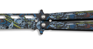 ΣΟΥΓΙΑΣ ALBAINOX, BT, colours 3D Skull balisong, 02222