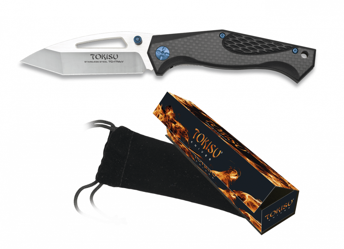 ΣΟΥΓΙΑΣ TOKISU pocket knife. Carbon. Blade: 9 cm