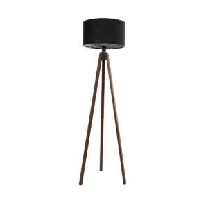 GLOBOSTAR® SAGA 204-0038 Μοντέρνο Επιδαπέδιο Φωτιστικό με Ντουί 1 x E27 AC 220-240V IP20 - Καφέ & Μαύρο - Μ38 x Π38 x Υ140cm