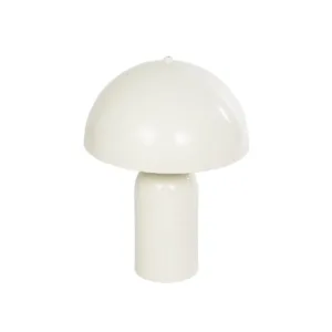 GLOBOSTAR® GASCO 204-0149 Μοντέρνο Επιτραπέζιο Φωτιστικό Πορτατίφ με Ντουί 1 x E27 AC 220-240V IP20 - Μπεζ - Μ26 x Π26 x Υ35cm