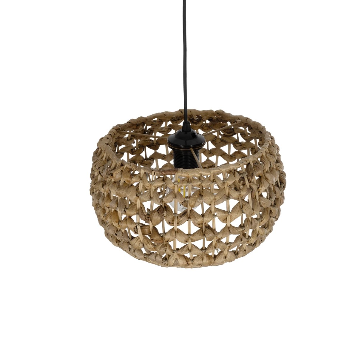 GLOBOSTAR® SAND 204-0159 Boho Κρεμαστό Φωτιστικό Οροφής με Ντουί 1 x E27 AC 220-240V IP20 - Καφέ - Μ30 x Π30 x Υ18cm - Image 7