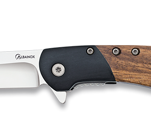 ΣΟΥΓΙΑΣ ALBAINOX, zebra wood pocket knife, 6.7cm, 25054