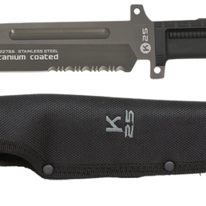 ΜΑΧΑΙΡΙ K25 tactical knife. Rubber handle. Bl.19cm, 32755