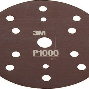 3M Hookit Εύκαμπτος Λειαντικός Δίσκος 15 Οπών P1000 3M34421 Φύλλο Λείανσης Έκκεντρου Τριβείου K1000 με 15 Τρύπες 150x150mm